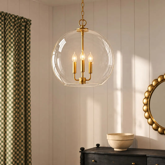 Clarimond Glass Globe Pendant Light
