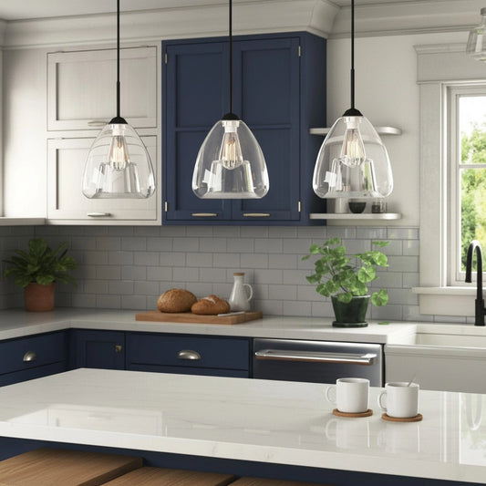 Cressida Minimalist Clear Glass Pendant Light