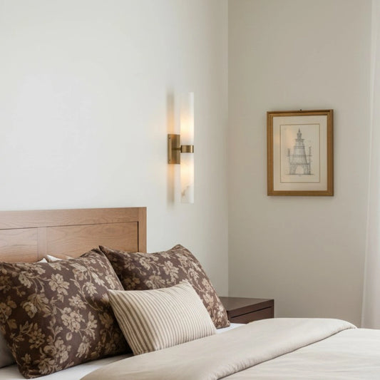 Applique murale double tube en albâtre moderne Dani 