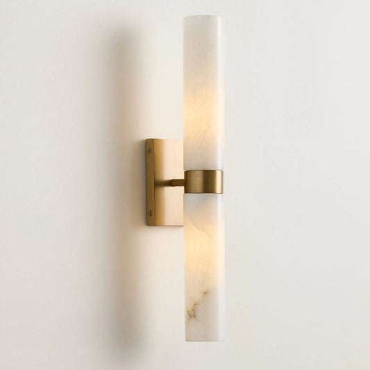 Applique murale double tube en albâtre moderne Dani 