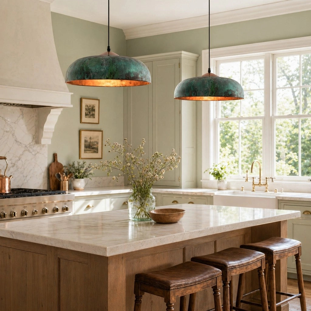 Delric Vintage Copper Green Natural Dome Pendant Light (3).webp__PID:3aa15a4d-3637-4828-b4e4-6ab55ee30263