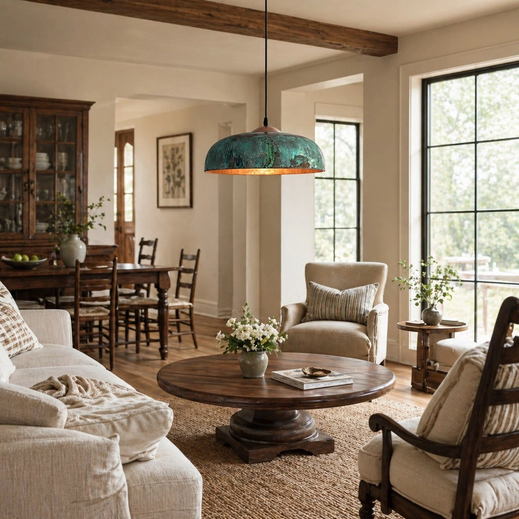 Delric Vintage Copper Green Natural Dome Pendant Light (8).webp__PID:f0d16b78-3b9e-46ca-b7d5-0e1677601a55