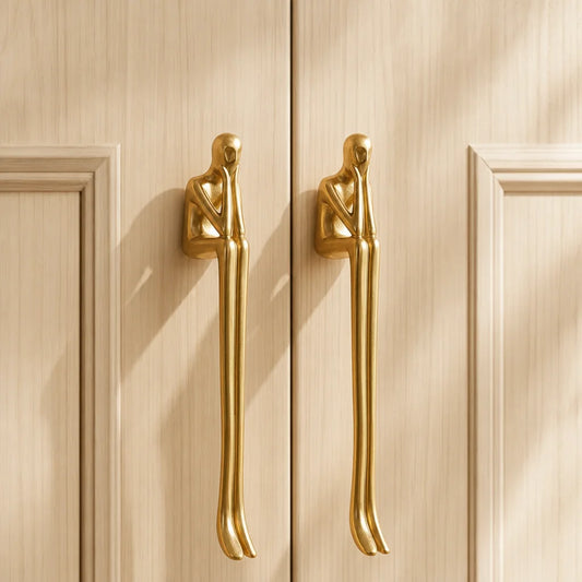 Diana Post-Impressionism Retro Art Thinker Brass Cabinet Handle