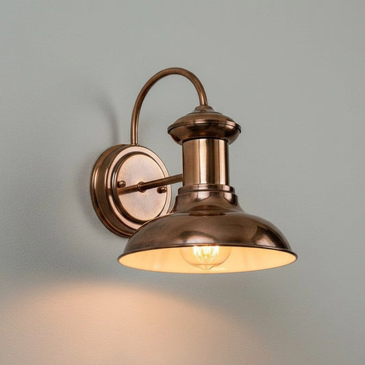 Donna Industrielle Dome Metallwandleuchte