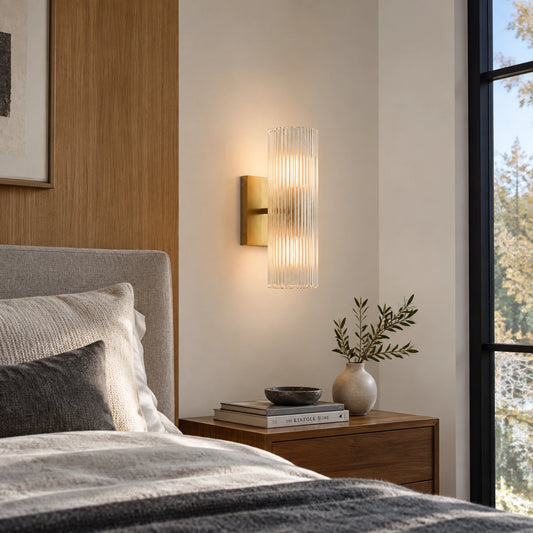 Doran Modern Elegant Glass Tube Sconce