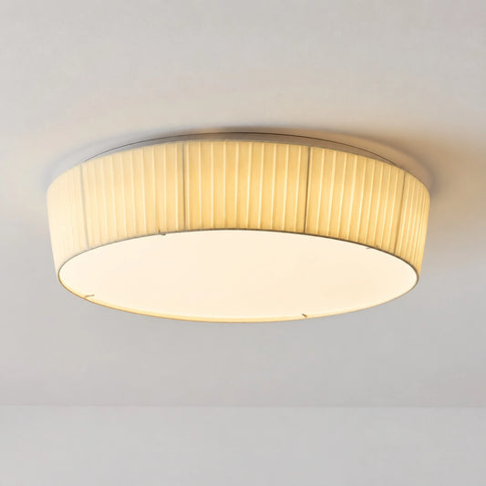 Eilwen Modern Pleated Drum Flush Mount Ceiling Light
