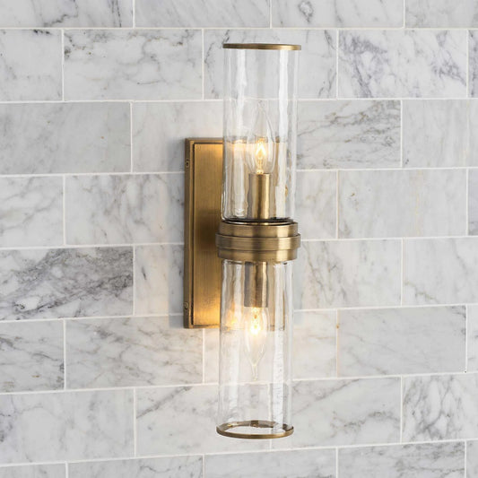 Eleanor Modern Double Glass Wall Sconce