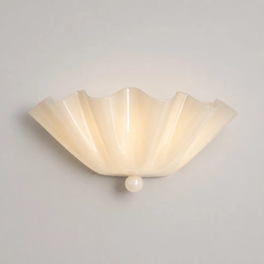 Elena Modern Classic Style Scalloped Shell Wall Sconce