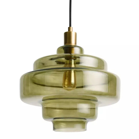 Elissa Modern Gloosy Tiered Glass Pendant Light