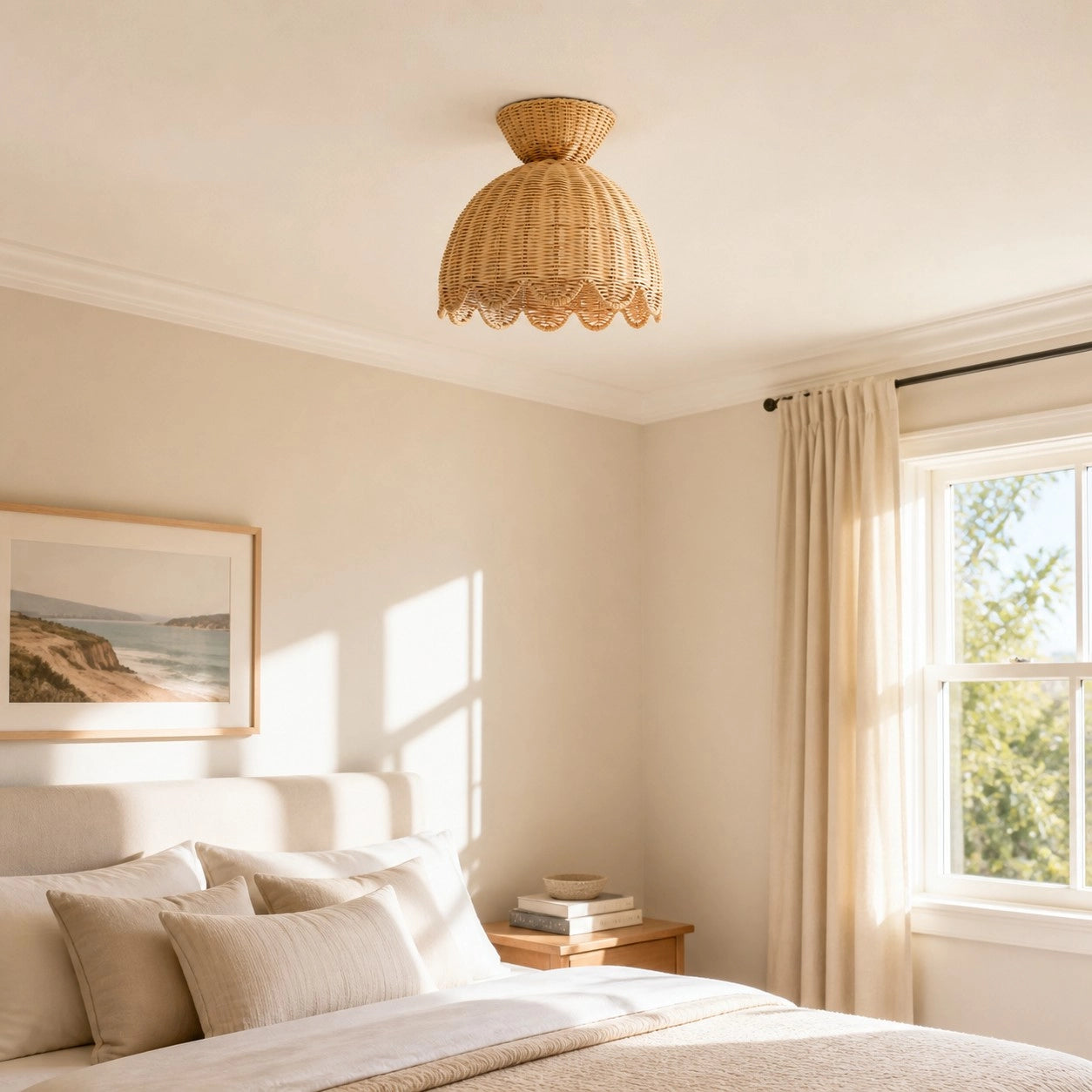 Elsa Bohemian Woven Rattan Flower Ceiling Light (14).webp__PID:572c3a52-8892-4405-a391-93afcb142330