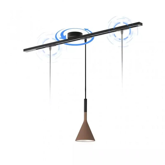 Rail de plafond rotatif à 360 degrés Émera Modern pour éclairage 