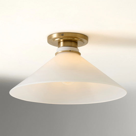 Evariste Modern Cone Flush Mount Ceiling Light