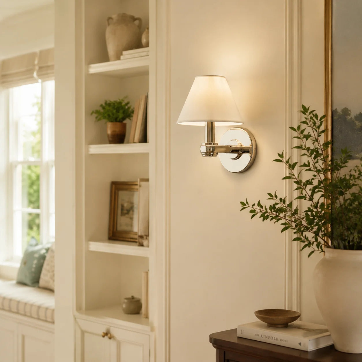 Everett 3-light Modern Fabric Cone Shade Metal Wall Sconce14.webp__PID:1e21fdb3-5f3b-4678-b576-49615f003d03