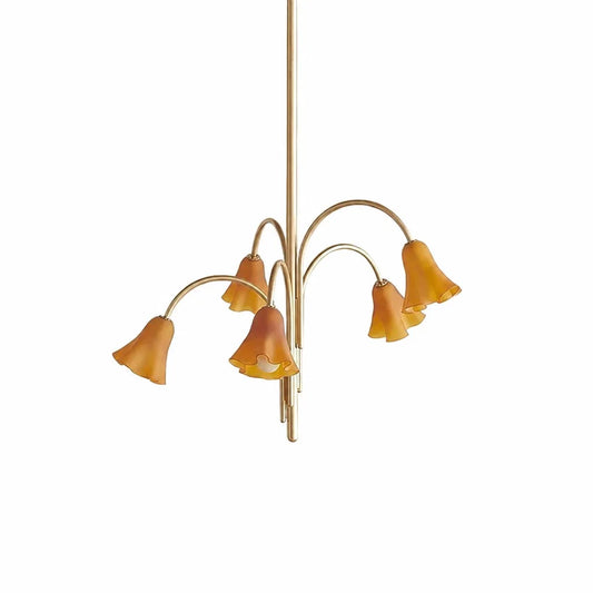 Floren Modern Colorful Floral Glass Chandelier