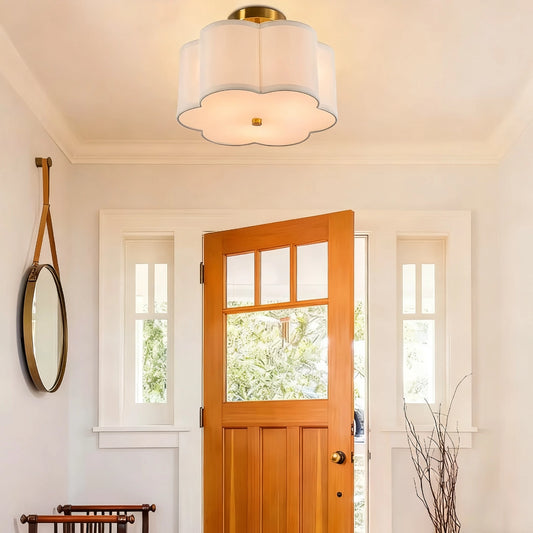 George Modern Fabric Petal Ceiling Light