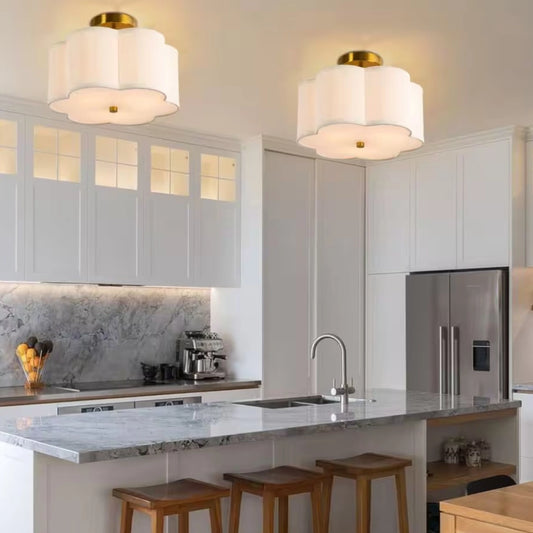 George Modern Fabric Petal Ceiling Light