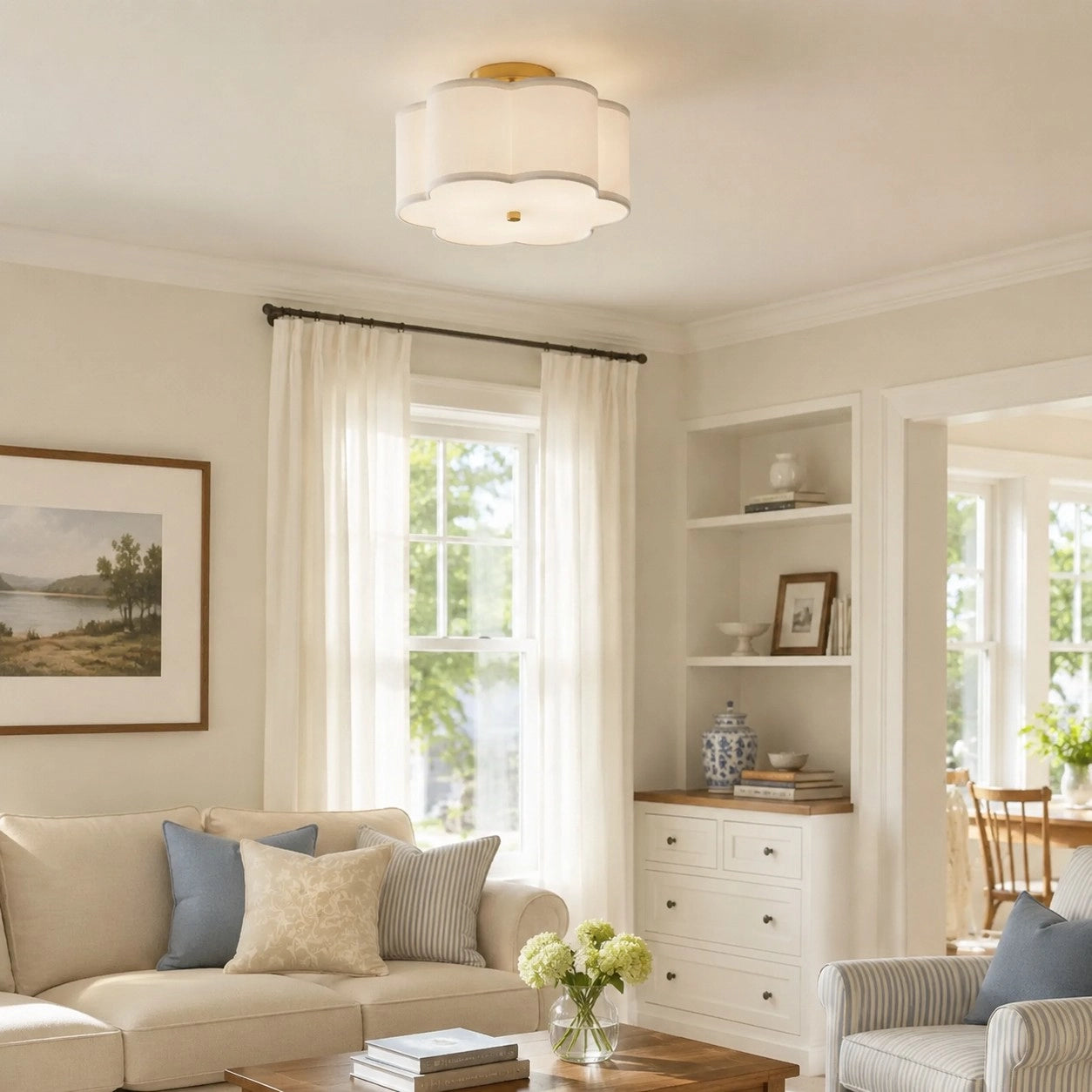 George Modern Fabric Petal Ceiling Light (3).webp__PID:b92afd6f-bb23-4082-a958-828a6c567dfc