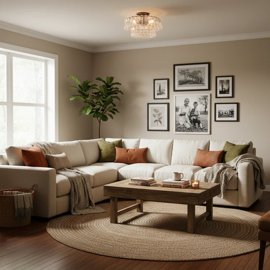 Ghiaccio Italian Flush Mounted Glass Chandelier