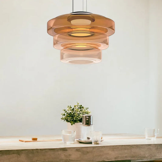 Glaucus Modern Multi-Layer Creative Glass Pendant Light
