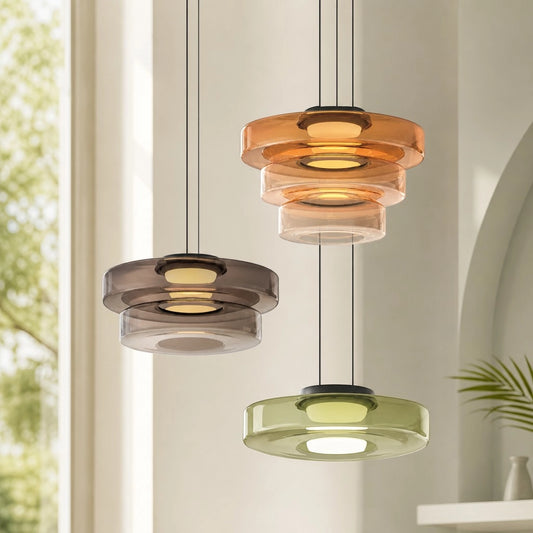 Glaucus Moderne Meelaag Creatieve Glazen Hanglamp