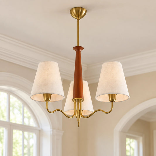 Greta Fabric Shade Multi Light Chandelier