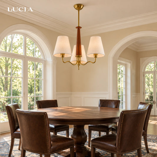 Greta Fabric Shade Multi Light Chandelier