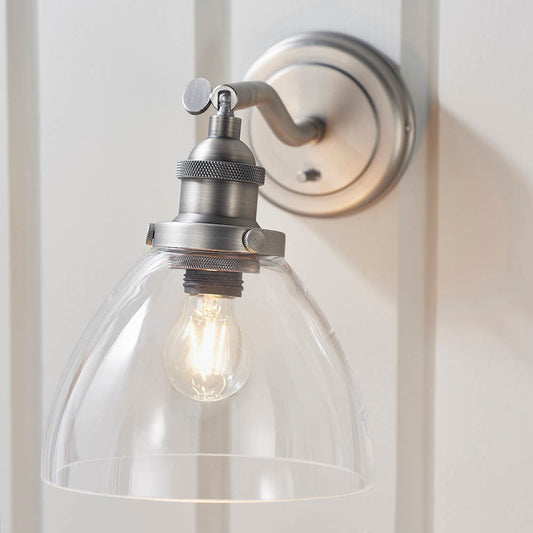 Griffin Industrial Adjustable Glass Wall Lamp