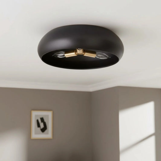 Hudson Modern Ceramic Round Ceiling Light