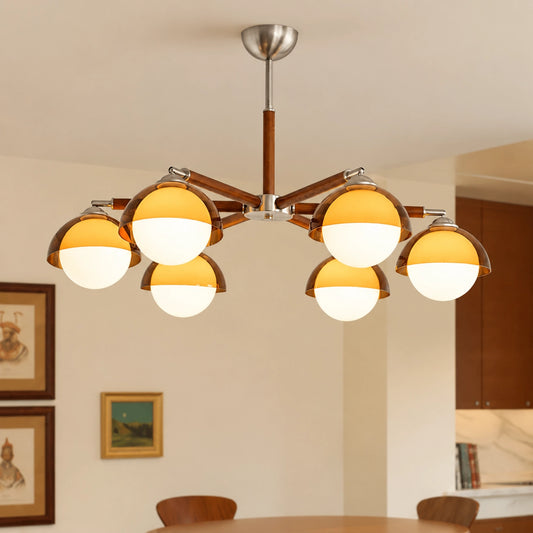 Jonah Multi Light Acrylic Globe Chandelier