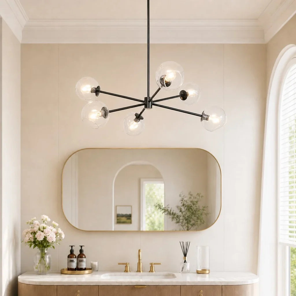 Kaelin Modern Staggered Brass Pear Glass Chandelier2.webp__PID:fd4e029f-648c-4c97-b74e-a4a10f547104
