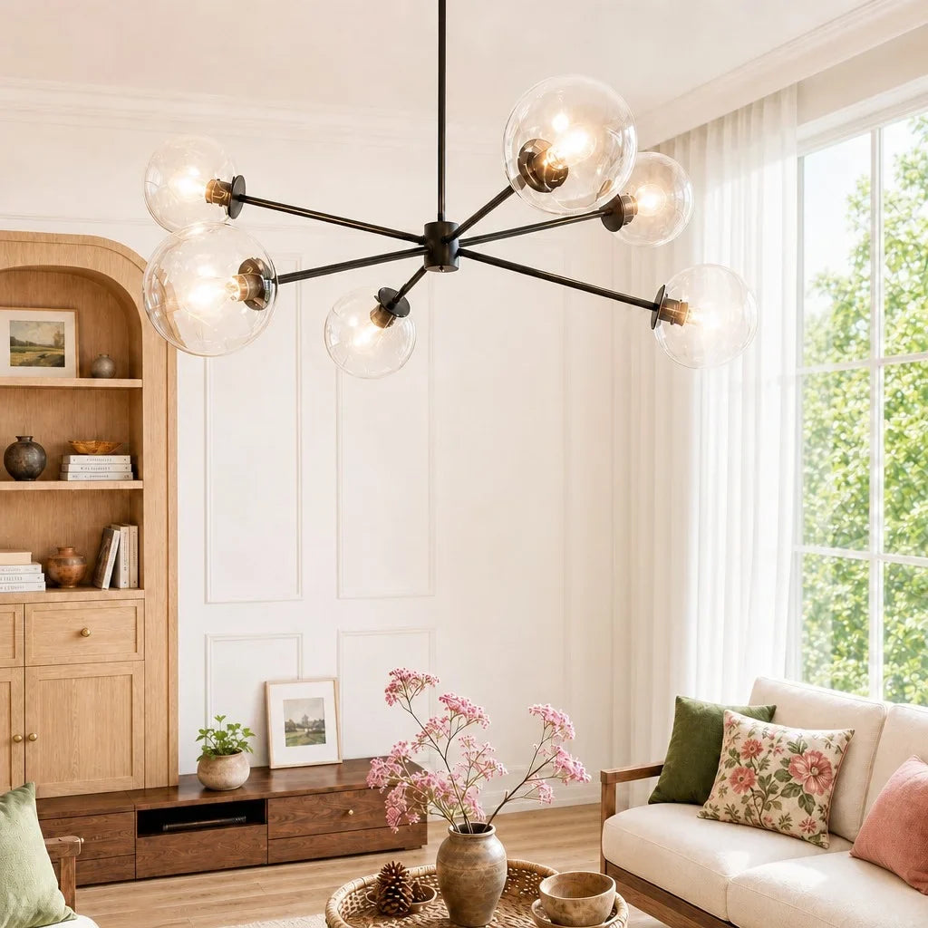 Kaelin Modern Staggered Brass Pear Glass Chandelier4.webp__PID:626e14a4-fd4e-429f-a48c-4c97374ea4a1