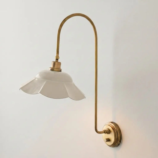 Kaelo Vintage Enamel Flower Adjustable Wall Light