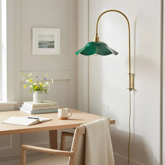 Kaelo Vintage Enamel Flower Adjustable Wall Light