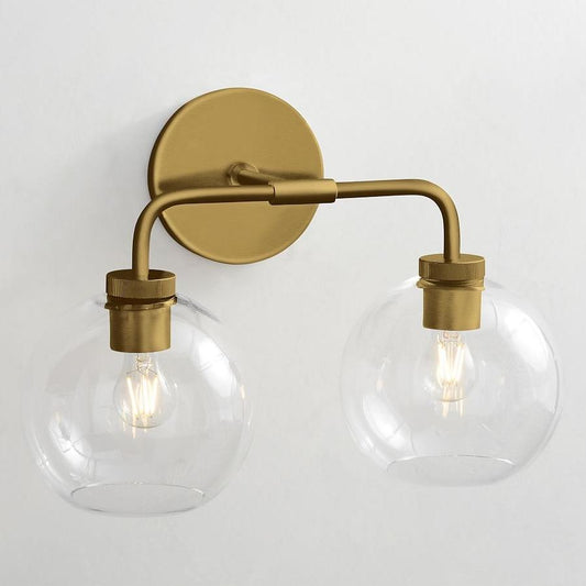Kaia Modern Globe Glass Wall Sconce