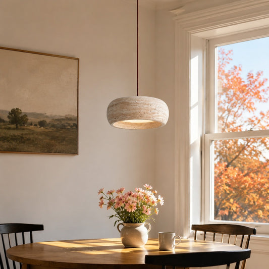 Kairi Natuurlijke Travertijn Vintage Crème Hanglamp