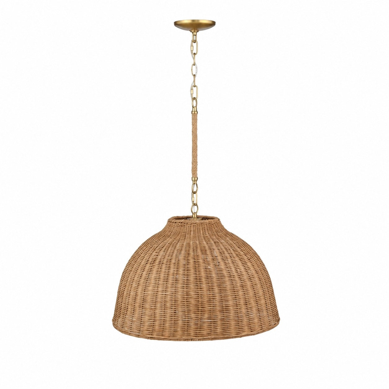Kalle Farmhouse Rattan Dome Pendant Light | LuciaLiving – Lucia Living