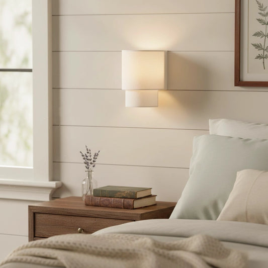 Kellan Modern Fabric Rechargeable Touch Wall Sconce