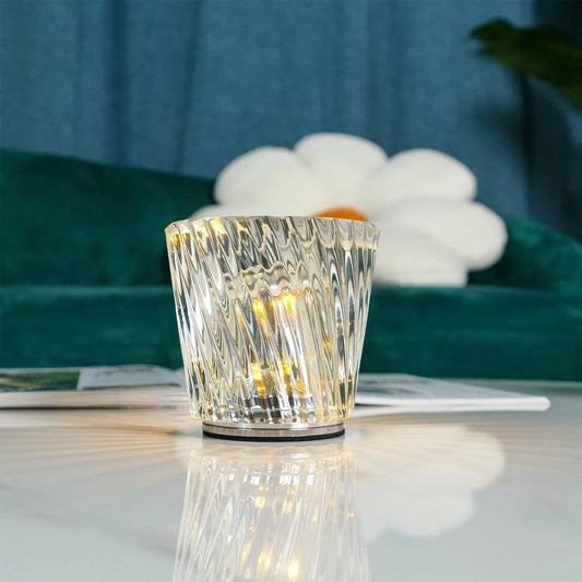 Kical Moderne kabellose wiederaufladbare Tischleuchte aus Kristallglas 