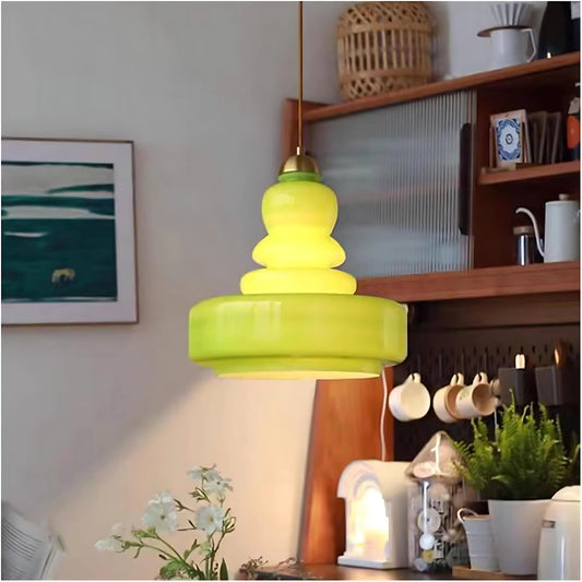 Kino Modern Sculptural Glass Pendant Light