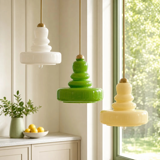 Kino Modern Sculptural Glass Pendant Light
