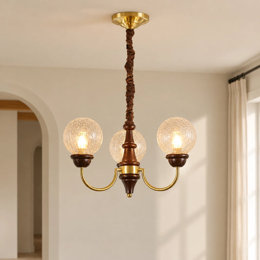 Lazarus Multi Light Glass Globe Chandelier