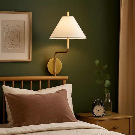 Finn Nordic Fabric Metal Wall Sconce
