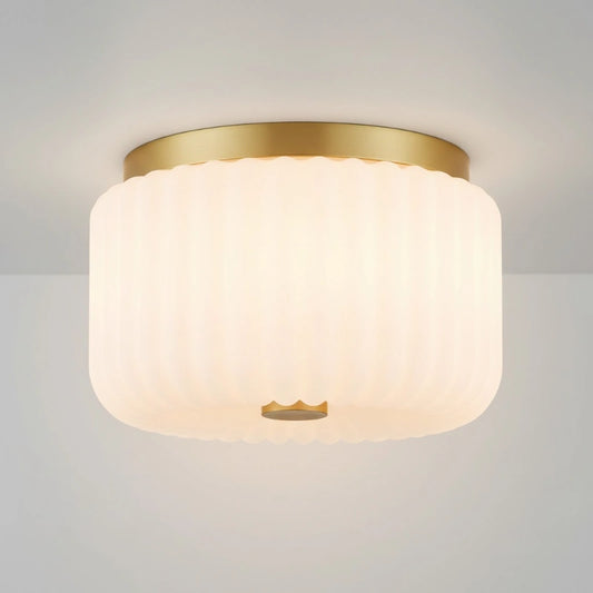 Lirael Modern Minimalist Milk Glass Ceiling Light