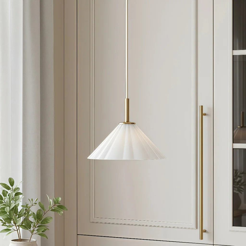 Lora Minimalist Brass Translucent Tapered Pendant Light sku1.webp__PID:3bbcea98-c712-44de-bb40-8f40de3bf756