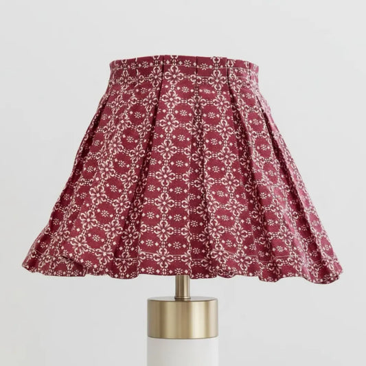 Lorelei Vintage Country Floral Pleated Fabric Lamp Shade