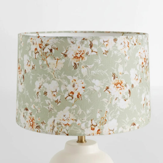 Lorenzo Classic Printed Pattern Drum Lamp Shade