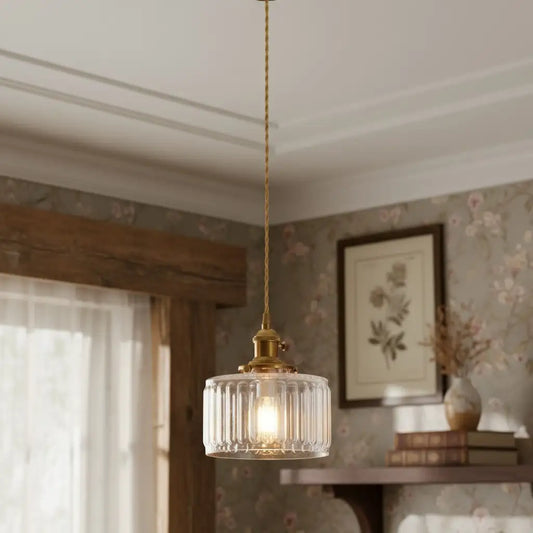 Lucent Vintage Adjustable Clear Glass Pendant Light