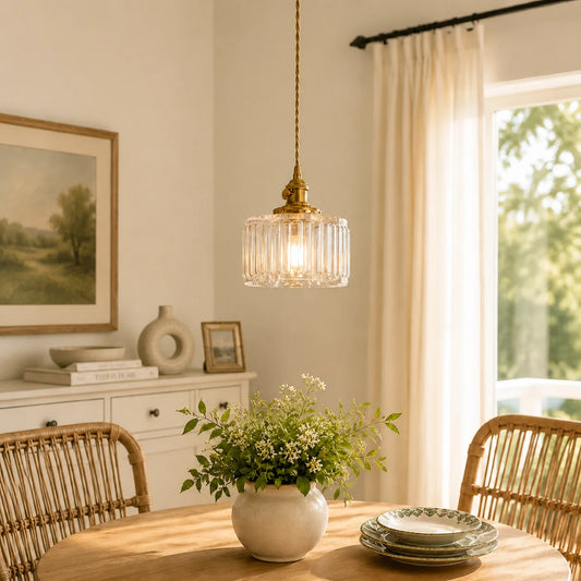 Lucent Vintage Adjustable Clear Glass Pendant Light