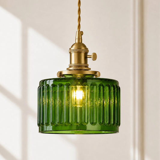Suspension lumineuse Lucent Vintage réglable en verre transparent 