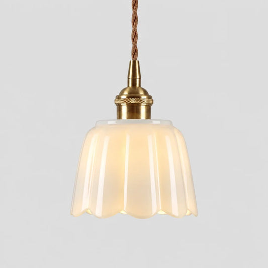 Lucienne Modern Ceramic Petals Pendant Light